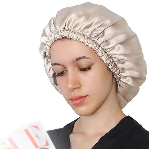 Mulberry Injnight-Bonnet De Nuit Réglable Pour Femme,Double Couche,Élastique,Pour Dormir