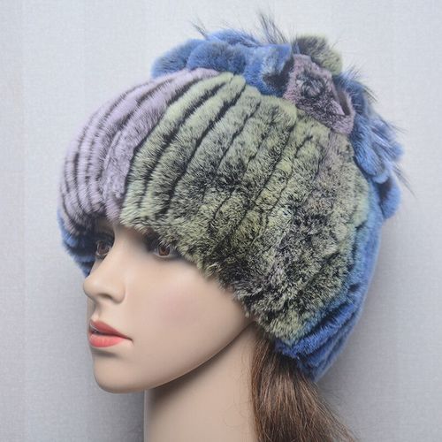 Bonnet En Fourrure De Lapin Rex Naturelle Pour Femme,Chapeau De Luxe,Chaud,Russie,Bon Artificiel Astique,