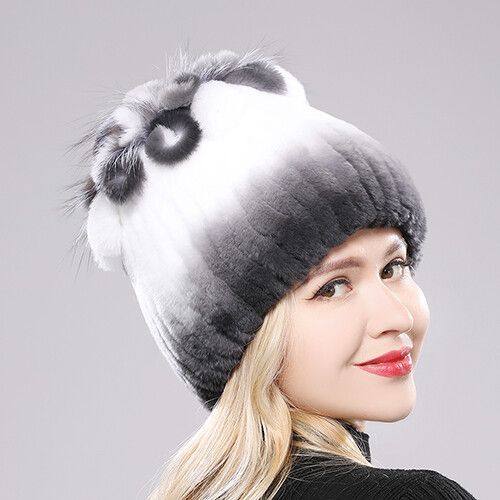 Bonnet En Fourrure De Lapin Rex Naturelle Pour Femme,Chapeau De Luxe,Chaud,Russie,Bon Artificiel Astique,