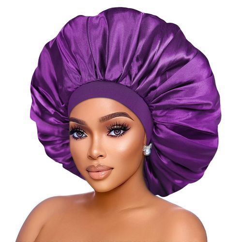 Bonnet Élastique En Tissu Lisse Pour Femme,Chapeau De Couchage,Petit,Extra Large,Mode,Confort À La Maison,03