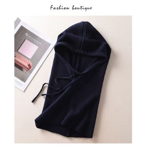 Femmes Cachemire Laine Chapeaux Bavoir Une Femme Hiver Épais Tricoté Skullies Version Casquette Cache-Oreilles Col Doux Chaud Bonnets À Capuche Écharpe