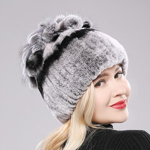 Bonnet En Fourrure De Lapin Rex Naturelle Pour Femme,Chapeau De Luxe,Chaud,Russie,Bon Artificiel Astique,