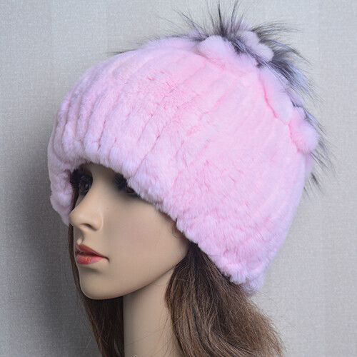 Bonnet En Fourrure De Lapin Rex Naturelle Pour Femme,Chapeau De Luxe,Chaud,Russie,Bon Artificiel Astique,
