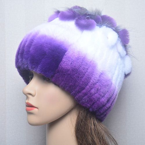 Bonnet En Fourrure De Lapin Rex Naturelle Pour Femme,Chapeau De Luxe,Chaud,Russie,Bon Artificiel Astique,