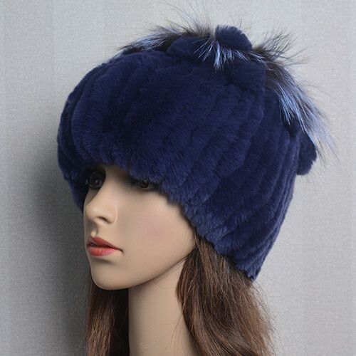 Bonnet En Fourrure De Lapin Rex Naturelle Pour Femme,Chapeau De Luxe,Chaud,Russie,Bon Artificiel Astique,