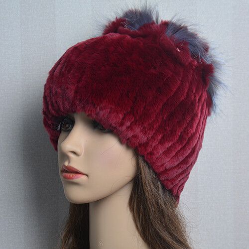 Bonnet En Fourrure De Lapin Rex Naturelle Pour Femme,Chapeau De Luxe,Chaud,Russie,Bon Artificiel Astique,