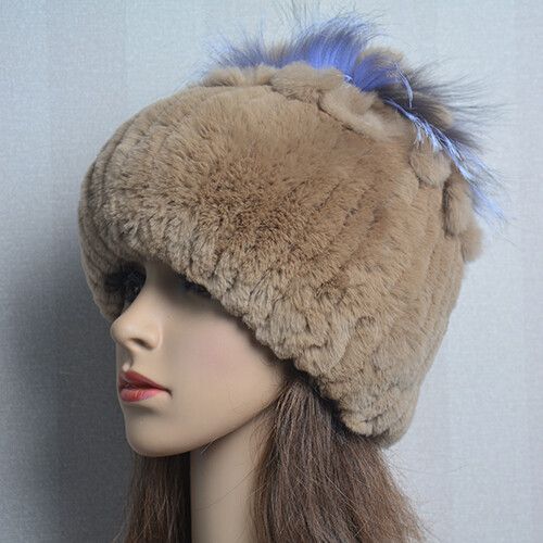 Bonnet En Fourrure De Lapin Rex Naturelle Pour Femme,Chapeau De Luxe,Chaud,Russie,Bon Artificiel Astique,