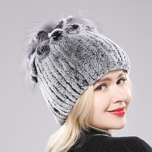 Bonnet En Fourrure De Lapin Rex Naturelle Pour Femme,Chapeau De Luxe,Chaud,Russie,Bon Artificiel Astique,