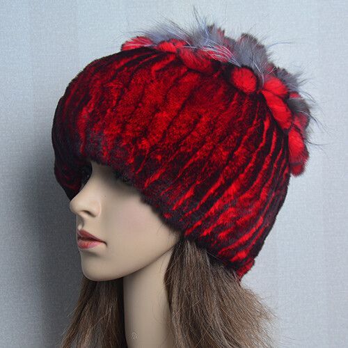 Bonnet En Fourrure De Lapin Rex Naturelle Pour Femme,Chapeau De Luxe,Chaud,Russie,Bon Artificiel Astique,
