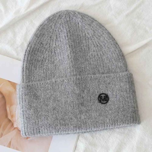 Bonnet Moelleux En Fourrure De Lapin Pour Femme,Grosse Tête,Bonnets Doux,Cachemire Angora,Chaud,Femme,Hiver 2024