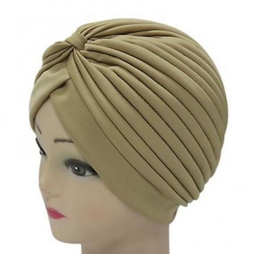 Turban Plissé Extensible Pour Femme,Bandeau Rond,Chimio,Bandana,Hijab,Indien,Yoga,Tête Côtelée,Sauna,Bonnets