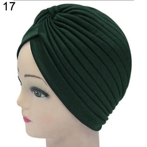 Turban Plissé Extensible Pour Femme,Bandeau Rond,Chimio,Bandana,Hijab,Indien,Yoga,Tête Côtelée,Sauna,Bonnets