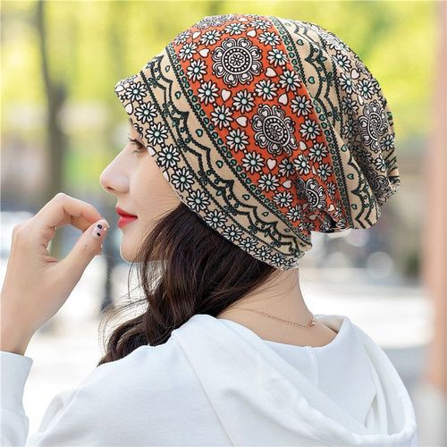 Chapeau De Soleil En Dentelle De Cajou Pour Femmes,Chapeau De Soleil,Printemps-Automne Coupe-Vent Chaud,Bonnet De Confinement Pour Femmes Enceintes,Foulard Multifonction,Bavoir W50