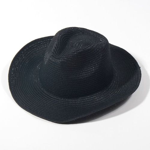 Chapeau De Cowboy En Feutre Monochrome Pour Hommes Et Femmes,Chapeaux De Paille,Grand Bord,Extérieur,Plage,1958,Vert Enge
