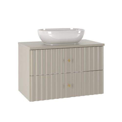 Meuble Vasque Stratifiés Beige