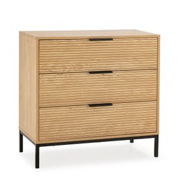 Commode 3 Tiroirs Couleur Bois