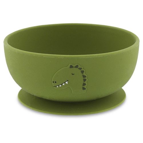 Bol En Silicone Avec Ventouse Mr Dino - Vert