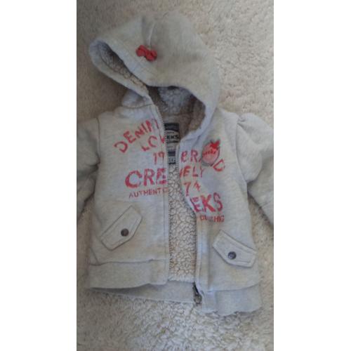 Gilet Fille Moumoutté À L'intérieur "Creeks" Taille 18 Mois Idée Cadeau