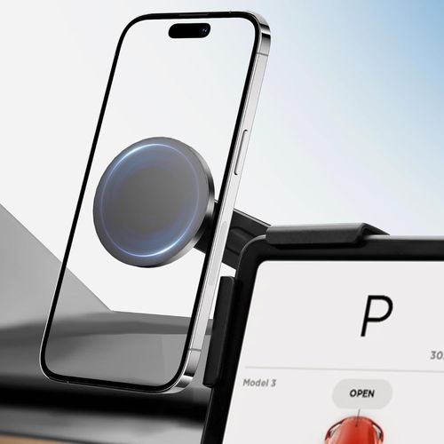 Trahoo-Pour Tesla Model Y/3/X/S Support T¿¿L¿¿Phone Voiture Magn¿¿Tique Pour Iphone 16 15 14 13 S¿¿Rie Et Coque De T¿¿L¿¿Phone Magsafe, Support Magn¿¿Tique Super Puissant, Model 3/Y Accessoires