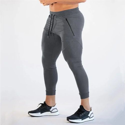 Pantalon De Jogging Slim Pour Hommes",Pantalon De Course,Fitness,Musculation,Sport,Poche Zipp¿¿E,"En Coton