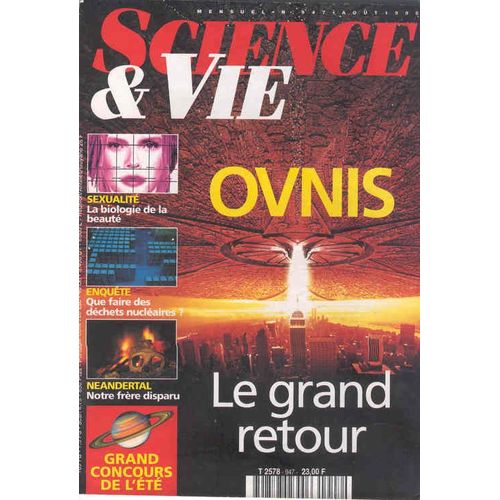 Science Et Vie N° 947 : Néandertal - Ovnis - Déchets Nucléaires - Ecstasy - Rayon Vert