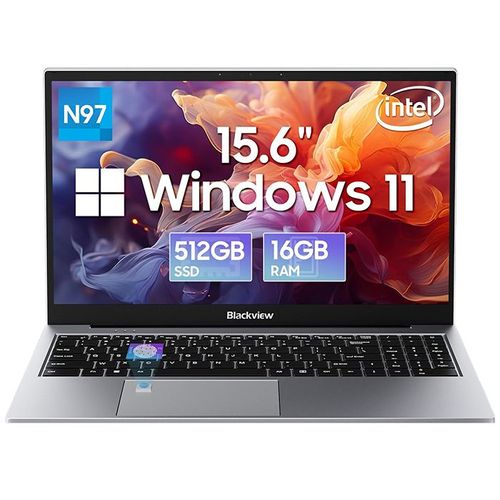 PC Portable Blackview Acebook 8 - 15.6"" Intel Core TM N97,16 Go RAM 512 Go SSD,Windows 11 Home Ordinateur Portable AZERTY - Gris