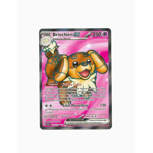 Carte Pokémon ( France ) Briochien Ex Full Art 160/142 - Ev07 / Couronne Stellaire - Ultra Rare ( État : Ex )