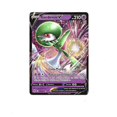 Carte Pokémon ( France ) Gardevoir V - 016/073 - La Voie Du Maître - Ultra Rare ( État : Ex ) -
