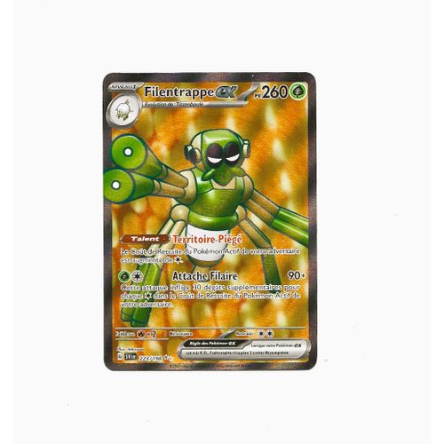 Carte Pokémon ( France ) Filentrappe Ex Full Art 223/198 - Ev / Écarlate Et Violet - Ultra Rare ( État : Ex )