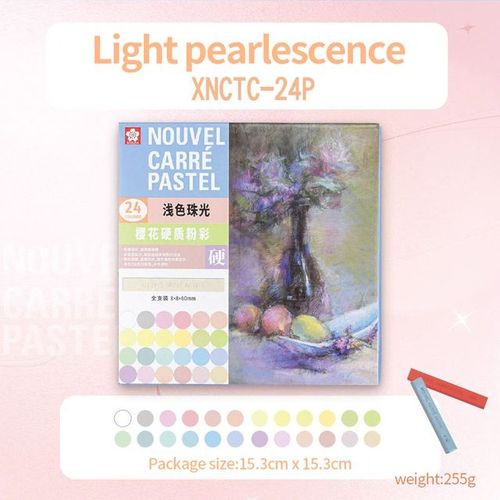 Sakhatchpastel-Stylo De Dessin Professionnel,Document De Dessin,Peinture,Pastel,Cadeau,École D'art,Fournitures De Papeterie,12 Couleurs, - Type Pearlescent 24 Color