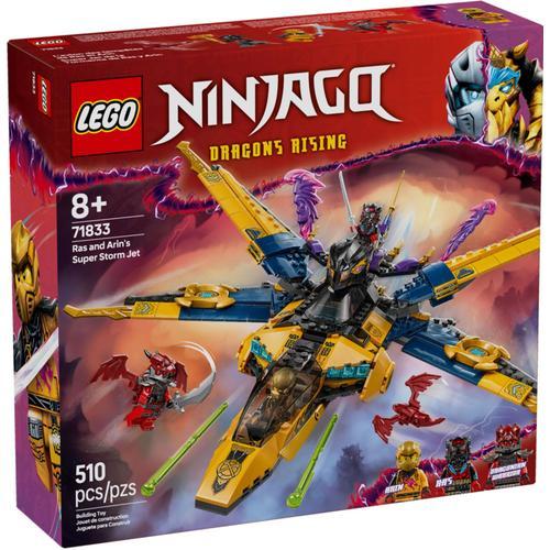 Lego Ninjago - Le Super Avion Tempête De Ras Et Arin - 71833