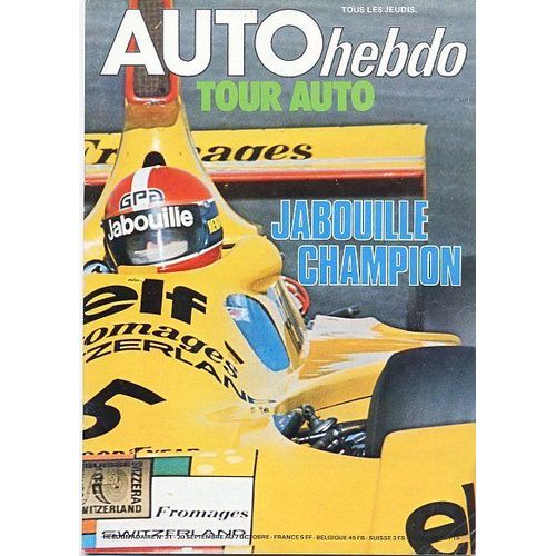 Auto-Hebdo N° 31 : Jabouille Champion