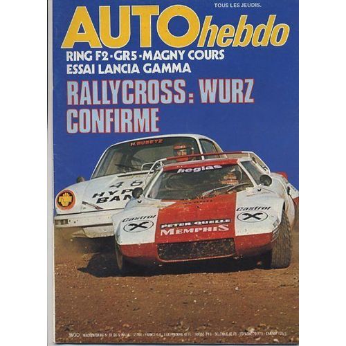 Auto-Hebdo N° 61, Rallycross : Wurz Confirme