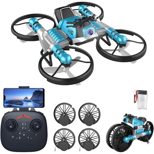 Mini Drone Avec Caméra 720p Pour Enfants, Quadricoptère Pliable 2 En 1 Et Transformateur Radiocommandé, Jouet Pour Enfants Avec Lumières Et 2 Piles-Vsbdufyhsgyudf