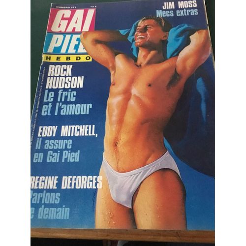 Gai Pied Hebdo 211 Rick Hudson Eddy Mitchell Jim Moss