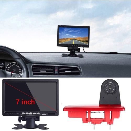 Vision Nocturne IR Lumière de Frein Caméra de Recul Aide au Stationnement +4.3 inch Monitor Remplacement pour Fiat Talento/Nissan NV300/Renault Traffic/Nissan Primaster/Opel/Vauxhall Vivaro