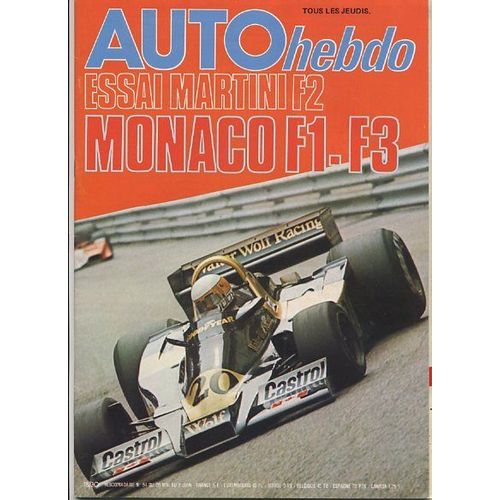 Auto-Hebdo N° 64 : Essai Martini F2 Monaco F1-F3
