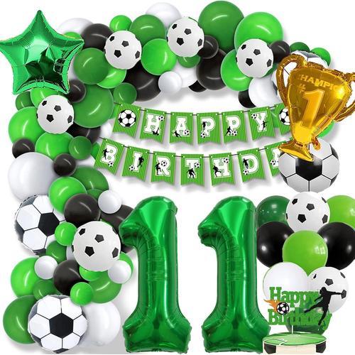 Décorations De Fête D'anniversaire Pour Garçons - 79 Ballons De Football - Vert - Décoration De Fête D'anniversaire Pour Enfants Et Garçons