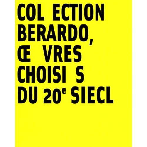Collection Berardo, Oeuvres Choisies Du 20e Siecle - Musee Des Beaux Arts De Lyon, 5 Octobre 2001-14 Janvier 2002