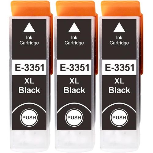 TRAHOO-33XL Cartouche Compatible avec Epson 33 XL Cartouche d'encre Noir (Noir x3), pour Expression Premium XP-900 XP-830 XP-7100 XP-645 XP-640 XP-635 XP-630 XP-540 XP-530¡­¡­