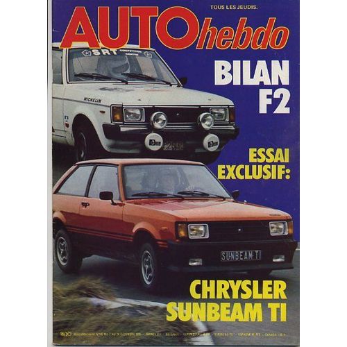 Auto-Hebdo N° 142 : Bilan F2