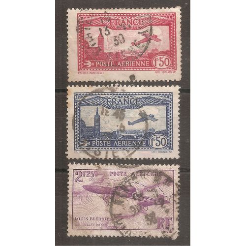 Pa 5 6 Et 7 (1930) Postes Aériennes Oblitérées Défectueuses (Cote 13,9e) (9756)