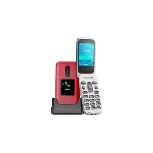 Téléphone Portable Doro A Clapet 4g Seniors 2880 Rouge