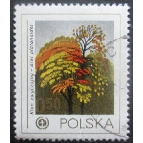 Pologne N°2394 Arbres Oblitéré