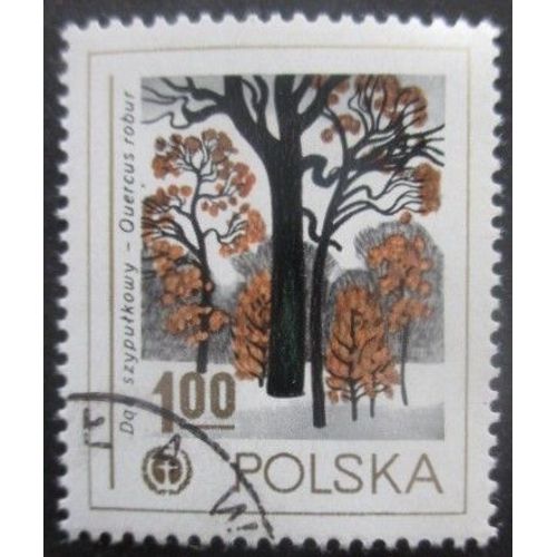 Pologne N°2395 Arbres Oblitéré
