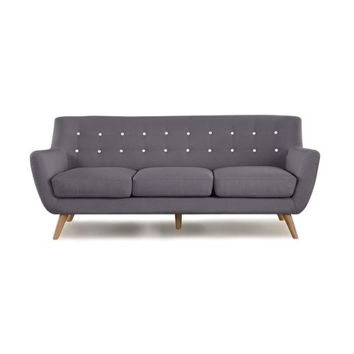 Canapé Scandinave 3 Places Gris - Nils