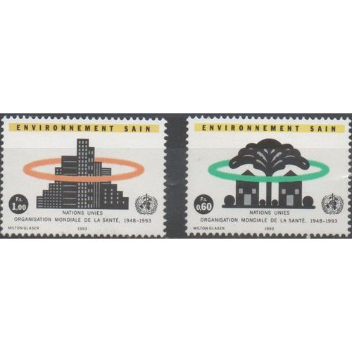 Nations Unies Timbres Organisation Mondiale De La Santé 1993