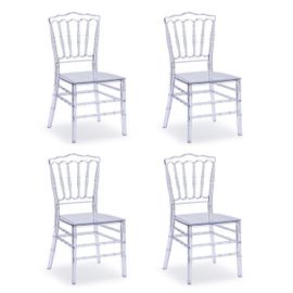 Lot De 4 Chaises Transparentes - Bonaparte