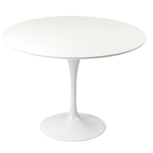 Table Design Ronde 110cm Blanche
