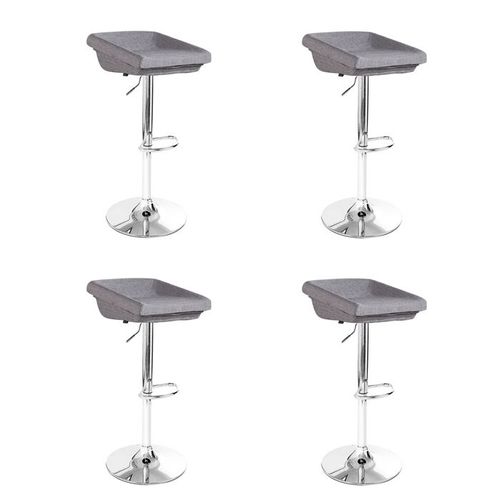 Lot De 4 Tabourets De Bar Design Gris - Udine